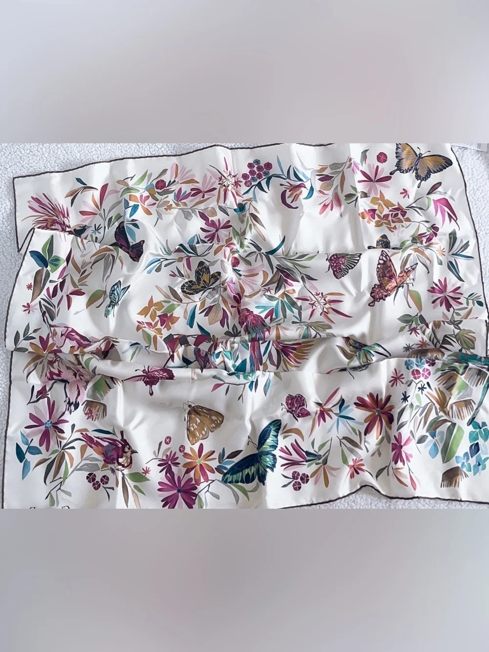 Christian Dior TOILE DE JOUY FANTASTICA  90 Square Silk Scarf